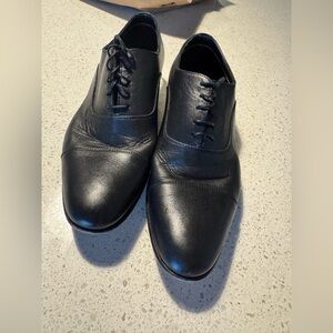 Santoni Men’s 8.5D Darian Cap-Toe Oxfords Black 2455